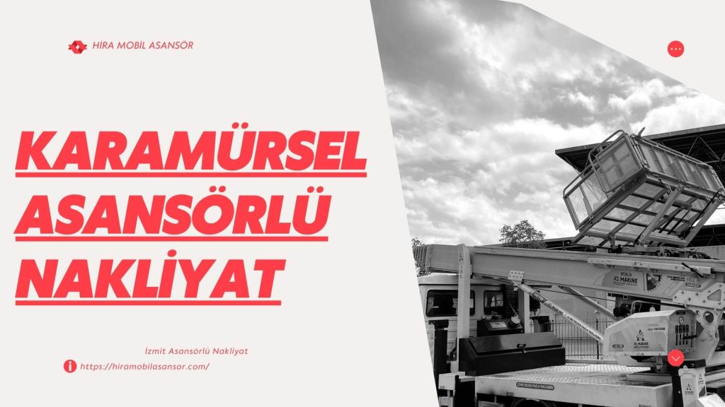 Karamürsel Asansörlü Nakliyat